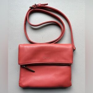 MATT & NAT Hiley Rust Vegan Leather Recycled Material Sustainable Crossbody Bag